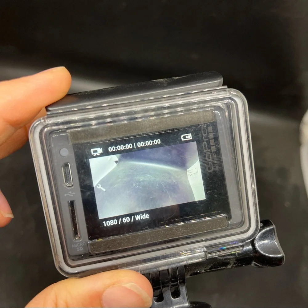 GoPro Hero + LCD Camera In Gray & Accessory Kit Mounting Gear